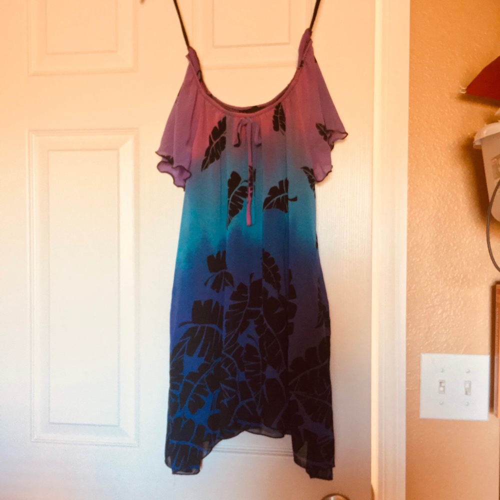 Blue/purple ombré top